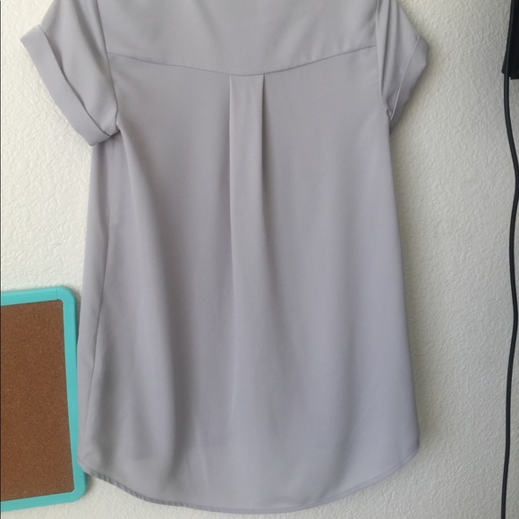 Simply Vera Verawang gray blouse XS - Picture 3 of 8